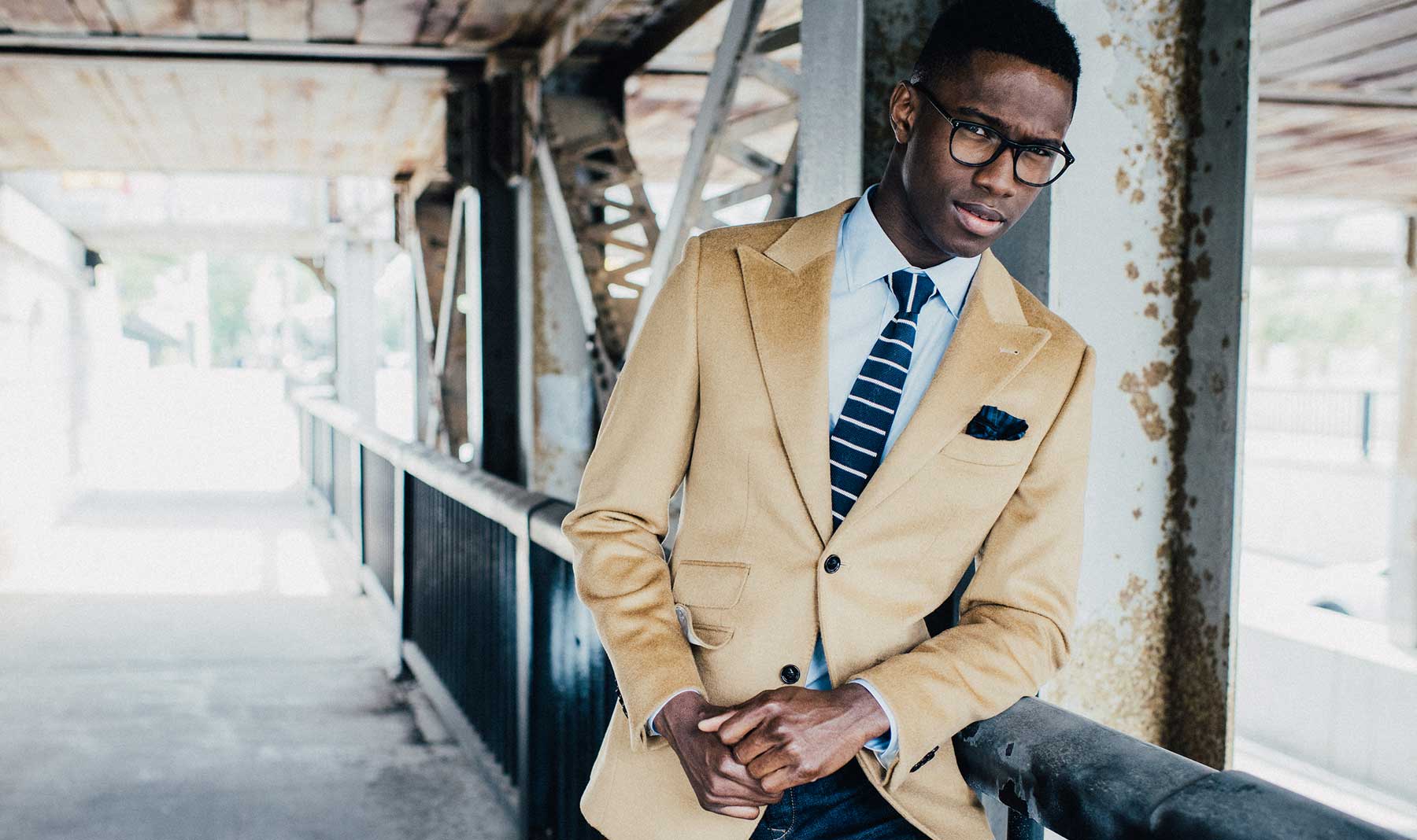 The perfect camel blazer looks great with denim.