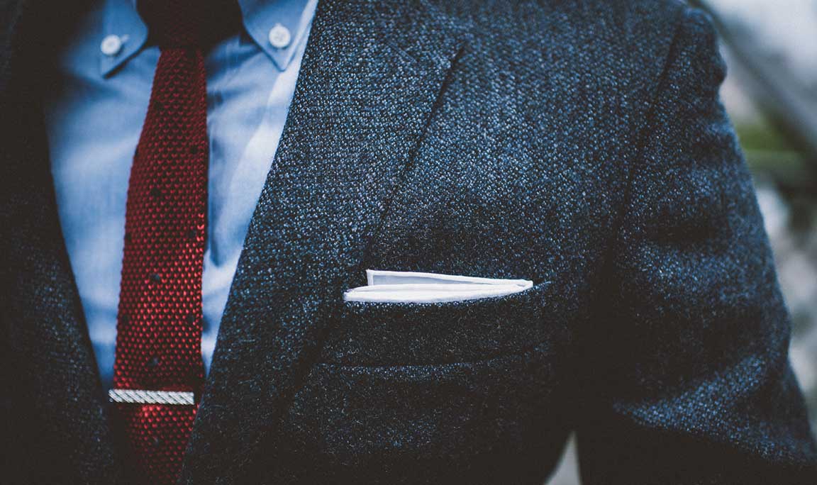What material do you want your blazer cut from? Wool twill? Excellent choice.