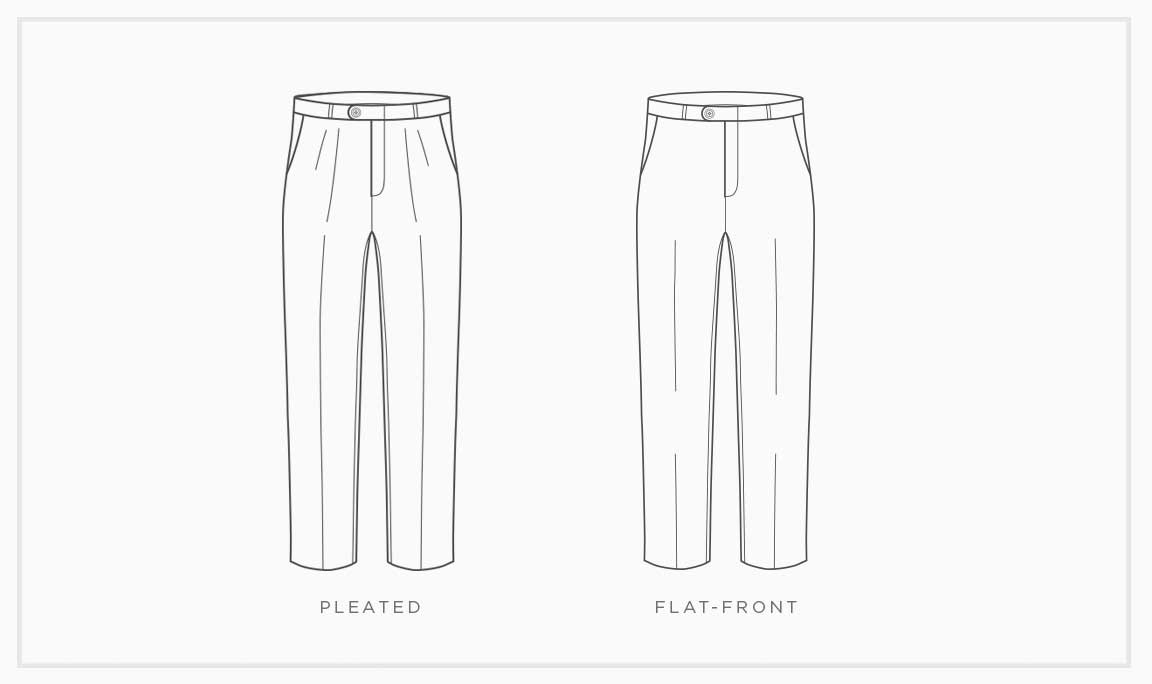 Pants Basics: Pleated vs Flat Front